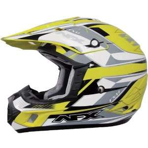   Youth Helmet Offroad Unisex Yellow/Silver Medium