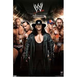 ) WWE Superstars (Batista, Shawn Michaels, The Undertaker, John Cena 