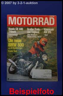 Motorrad 17/77 BMW R 80/7 Honda CB 400 Kawasaki KH 125  