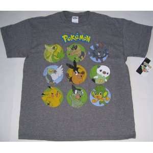 Pokemon Zorua Snivy Axew Pikachu T Shirt Youth M 8   9 