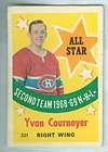 1968 69 TOPPS NHL CARDS MONTREAL CANADIENS LAPERRIERE RICHARD 