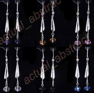 72PAIR earring Czech rhinestone&crystal glass wholesale  