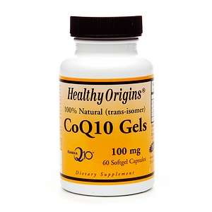 Healthy Origins CoQ10 Gels, 100mg, SoftGel Capsules 60 ea