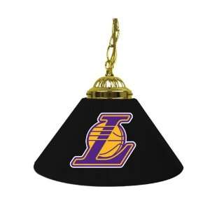  Los Angeles Lakers NBA Single Shade Bar Lamp   14 inch 