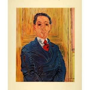  1954 Tipped In Print Raoul Dufy Portrait Millionaire Art 