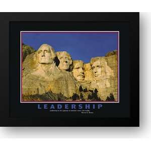  Motivational   Leadership (Mt.Rushmore) 54x44 Framed Art 