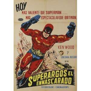  Superargo Versus Diabolicus Poster Movie Spanish 27x40 