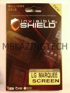 New ZAGG invisibleshield front screen protector for LG Marquee  