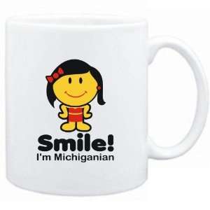 Mug White  Smile I am Michiganian   Woman  Usa States  