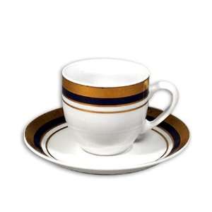 Fine China Espresso Cups and Saucers   Saphyr 25735   1 Dozen  