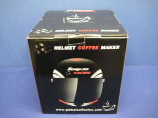 SNAP ON RACING HELMET COFFEE MAKER (Memorabilia Souvenir)  