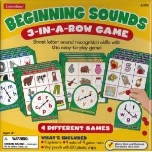  Beginning Sounds 3 in a Row Game Toys & Games