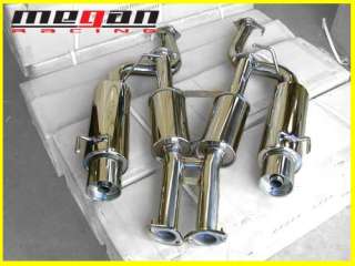   STAINLESS DUAL TIPS TURBO CATBACK EXHAUST 300ZX 90 96 Z32 w/ DOWNPIPE