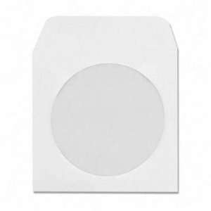  CD Envelopes   For All Standard CD Formats, 5x5, White 