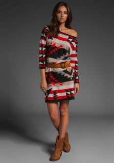 JOIE *ARIA* Stripe NAVAJO RPINT*CASHMERE* Intarsia Sweater Knit Dress 