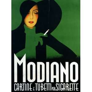  FASHION GIRL SMOKING CIGARETTES MODIANO ITALIA ITALY 