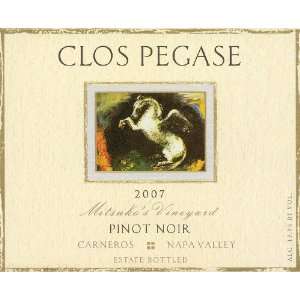  Clos Pegase Mitsukos Vineyard Pinot Noir 2007 Grocery 