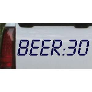  Beer 30 Funny Car Window Wall Laptop Decal Sticker    Navy 