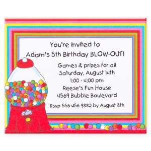  Goodie, Goodie, Gumballs Birthday Invitation Everything 