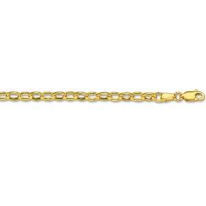    14K Yellow Gold Oval Rolo Chain   4.60mm   18 inch Jewelry