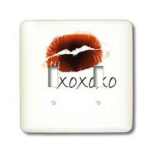 Patricia Sanders Creations   Red Lips XOXOX Kiss   Light Switch Covers 
