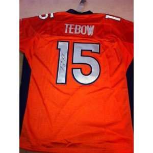  Tim Tebow Hand Signed Autographed Authentic Denver Broncos 