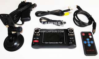 Dual Camera 720P Two Channels Car Video Audio Recorder DVR Motion 