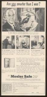 1951 Mosler Safe company model A record safe print ad  