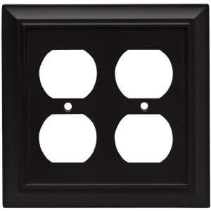 Liberty Hardware 64210 Architectural Double Duplex Wall Plate, Flat 