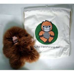    Flat Friends Orangutan with Cotton Drawstring Bag Toys & Games