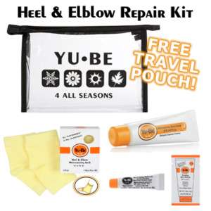 Yu Be Heel & Elbow Repair Kit  w/1.25 Oz Cream & Pouch  