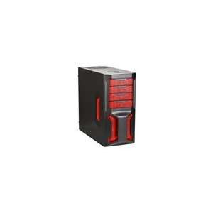  XION Classic Series XON EC001 RD Black / Red Computer Case 