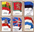 Vintage 1936 Flags Cards EGYPT CHINA LITHUANIA BRAZIL ESTONIA WALES 