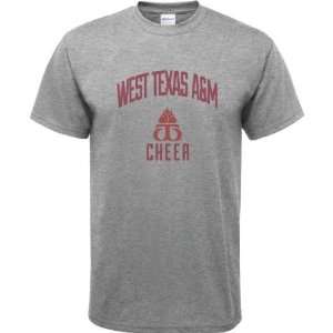 West Texas A&M Buffaloes Sport Grey Youth Varsity Washed Cheer Arch T 