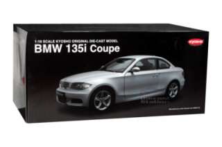 KYOSHO BMW 135i 135 i COUPE DIE CAST 1/18 SILVER NEW  