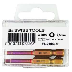  PB Swiss Tools 1/4 PrecisionBit for Power Tools 3 Pack 