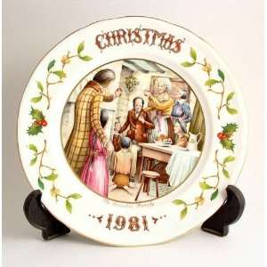  Aynsley The Cratchit Family 1981 Christmas Plate by 