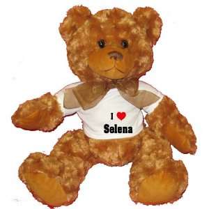  Love/Heart Selena Plush Teddy Bear with WHITE T Shirt Toys & Games