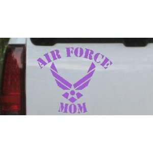 6in X 6.8in Purple    Air Force Mom Military Car Window Wall Laptop 