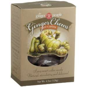 The Ginger People Hot Coffee Ginger Chews, 4.5 Ounce Box  