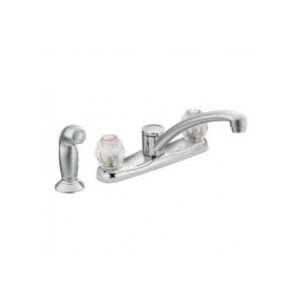 Moen 7910 2 handle kitchen with matching finish ProtÃ©gÃ© side 