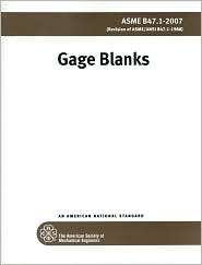 Gage Blanks, (0791830438), ASME Staff, Textbooks   