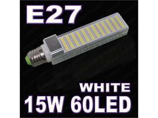 E27 15W White 60 LED SMD 5050 Spot Ceiling Light Bulb Lamp 110V 240V 