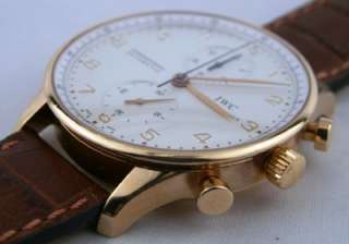 IWC Portuguese Automatic Chronograph 18kt Solid Rose Gold IW3714 80 