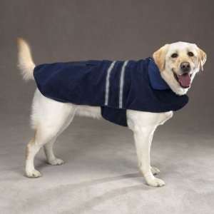   Blue Fleece Reflective Safety Jacket for Dogs   X Large