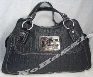 NWT GUESS Gold Coast BLACK Large Satchel Tote (CR018531) ~$118~  