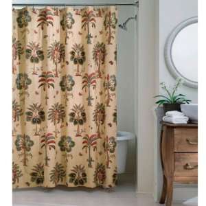  Coco Bay Tropical Fabric Shower Curtain