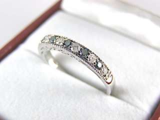   & White Diamond Ring .62ct 10k White Gold Size 7 List $1749  