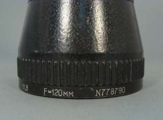 1960s RUSSIAN f 120 1/1.8 CINEMA MOVIE PROJECTION LENS  