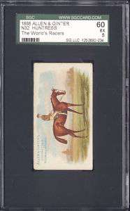1888 Allen & Ginter N32 HORSE RACING Huntress SGC 60  